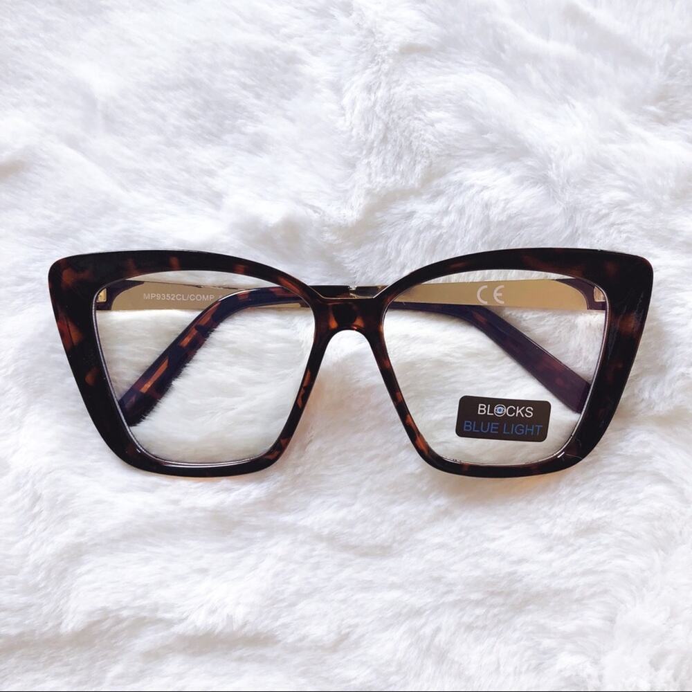 Chels Tortoise Brown Computer Blue Light Glasses